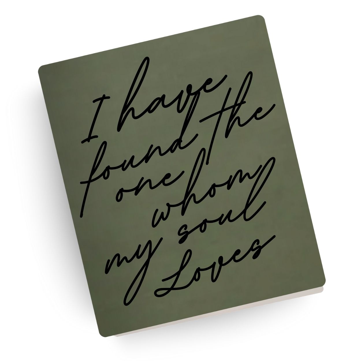 Whom My Soul Loves Engraved Wedding Bible