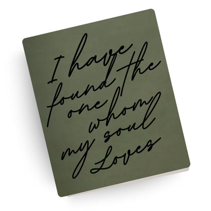 Whom My Soul Loves Engraved Wedding Bible