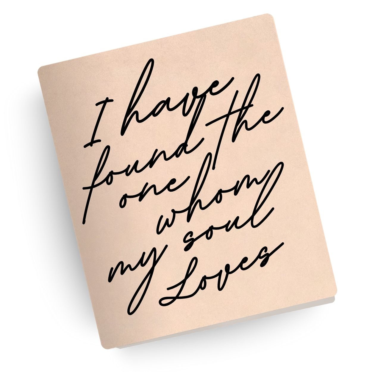 Whom My Soul Loves Engraved Wedding Bible
