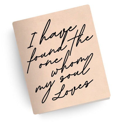 Whom My Soul Loves Engraved Wedding Bible