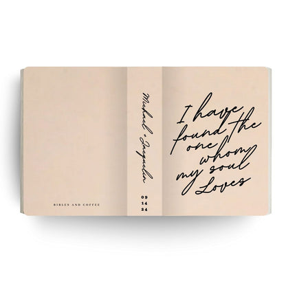 Whom My Soul Loves Engraved Wedding Bible