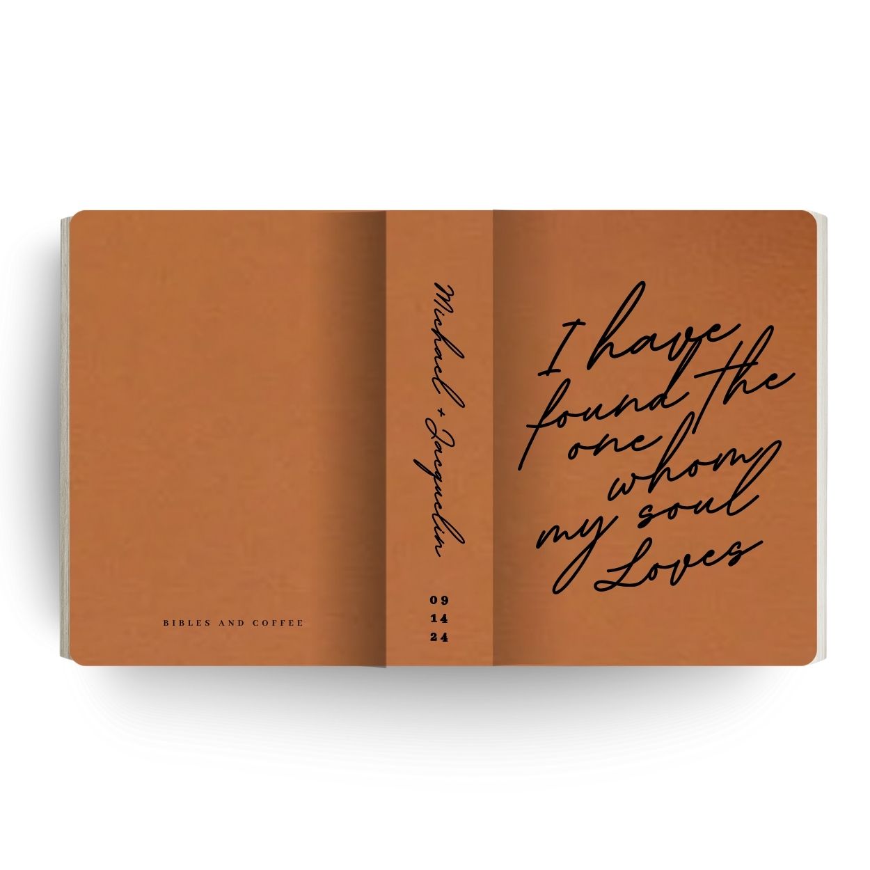 Whom My Soul Loves Engraved Wedding Bible
