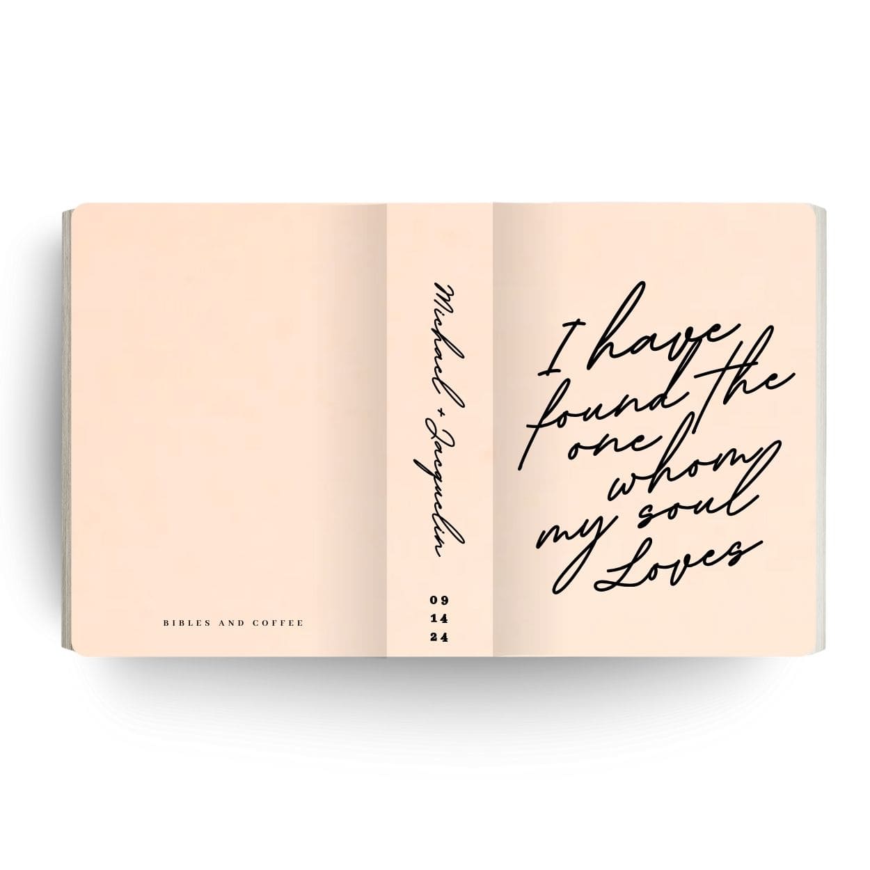 [SYO] Whom My Soul Loves Engraved Wedding Bible