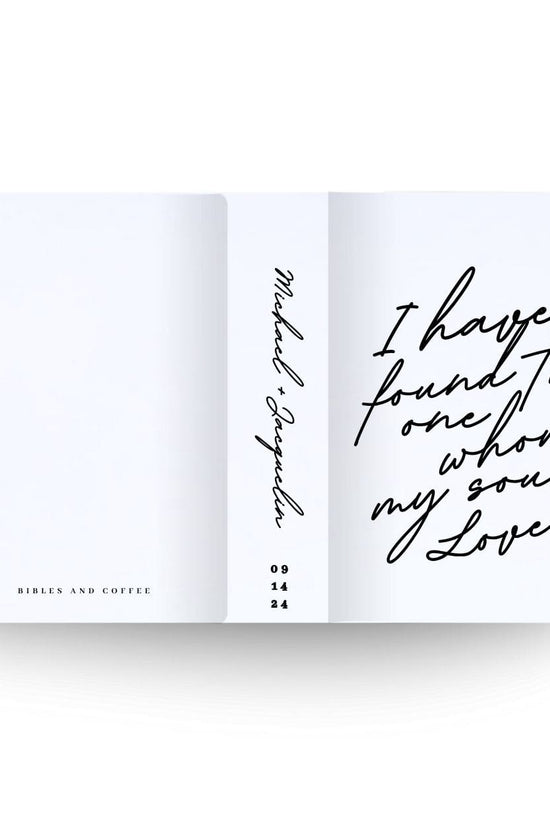 [SYO] Whom My Soul Loves Engraved Wedding Bible