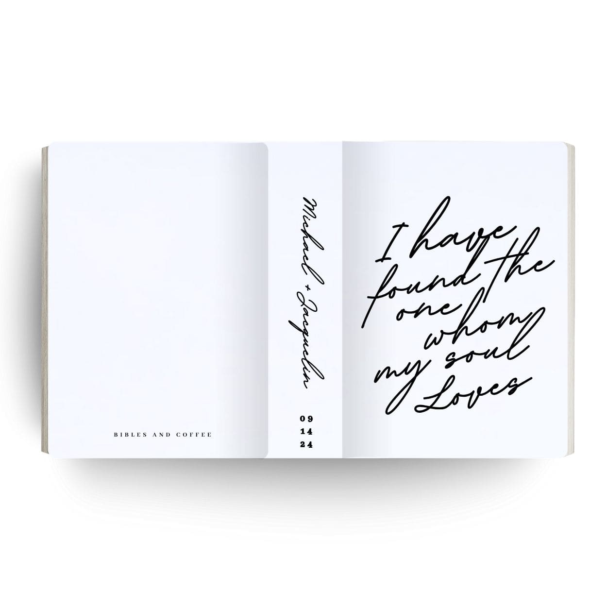 [SYO] Whom My Soul Loves Engraved Wedding Bible