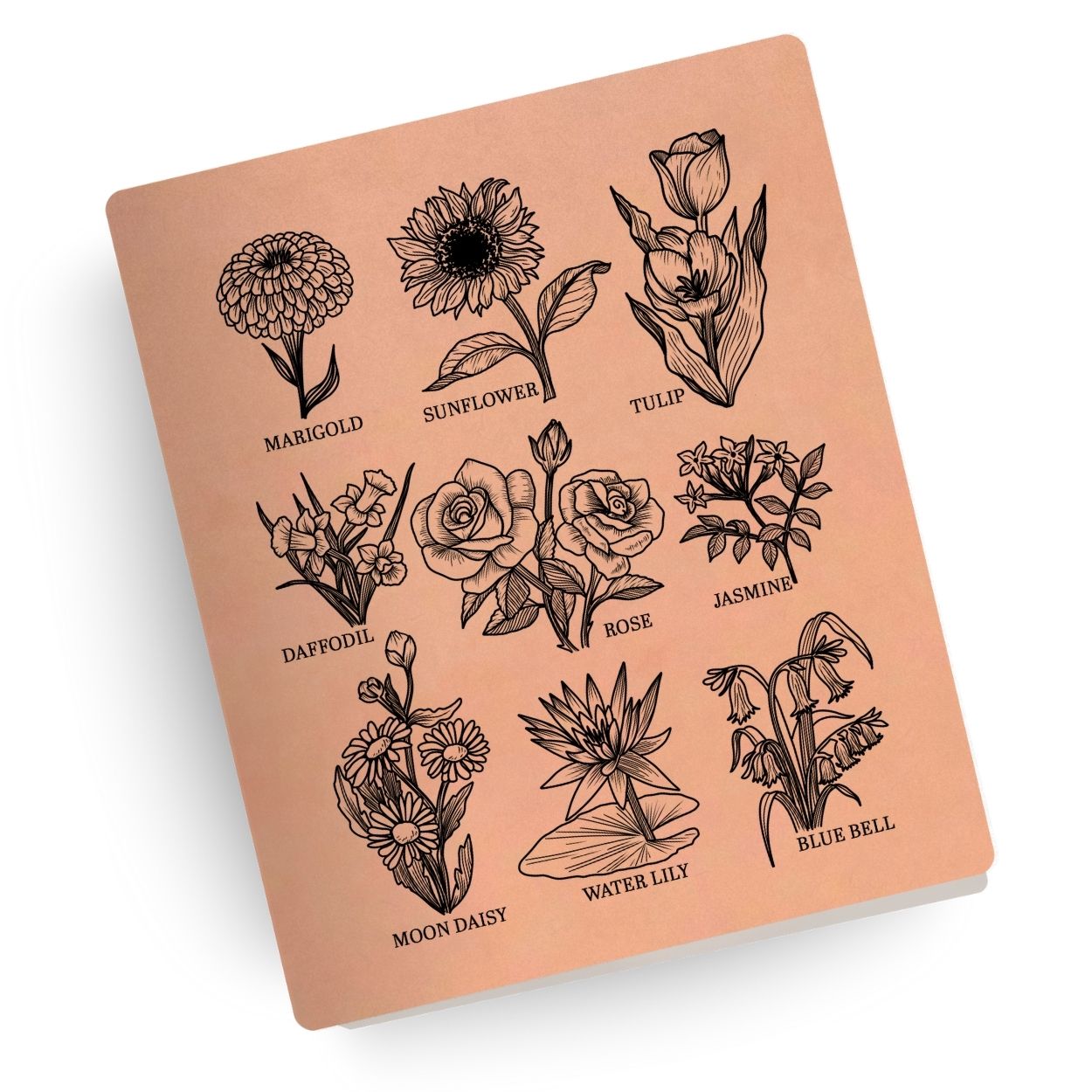 Wildflowers Engraved Bible