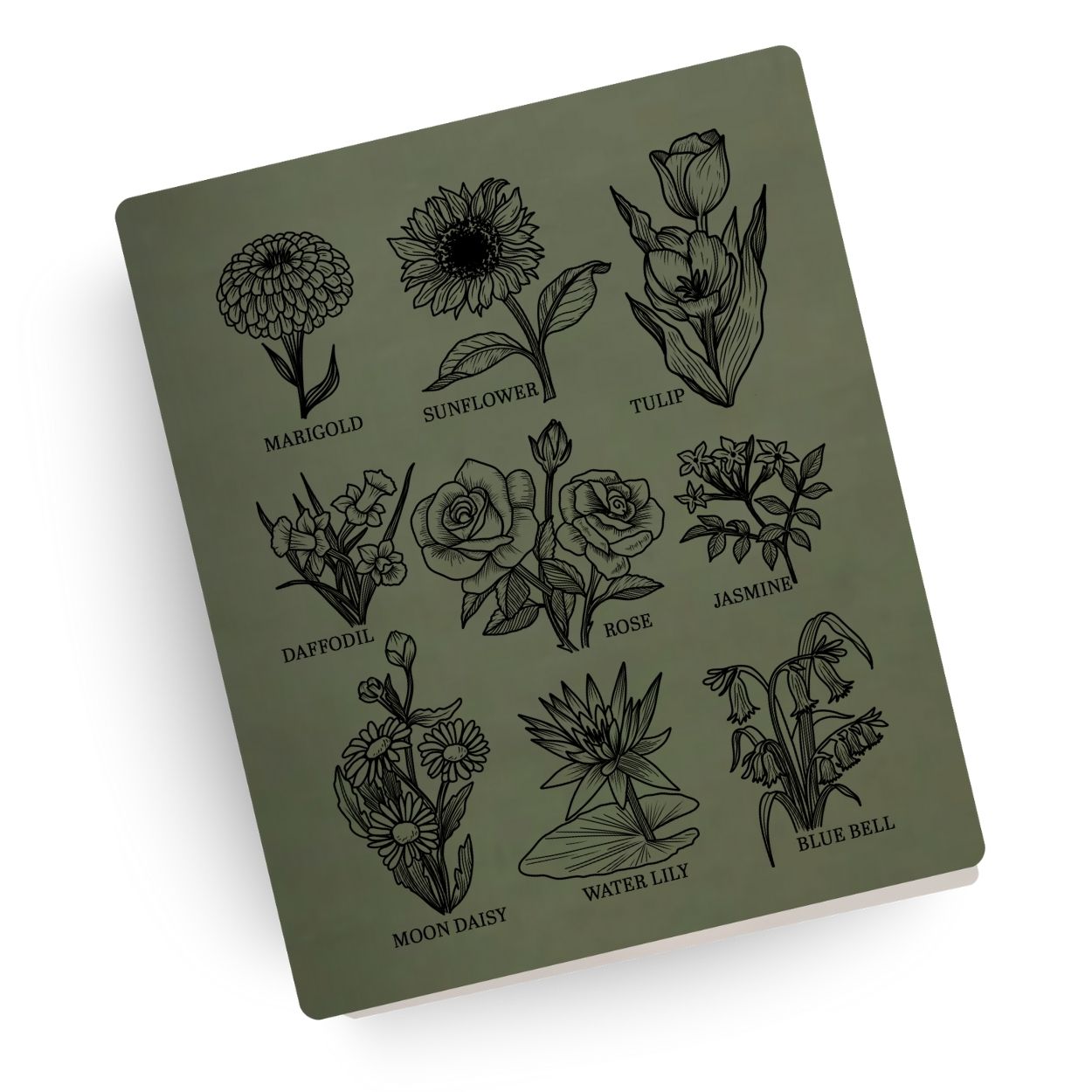Wildflowers Engraved Bible