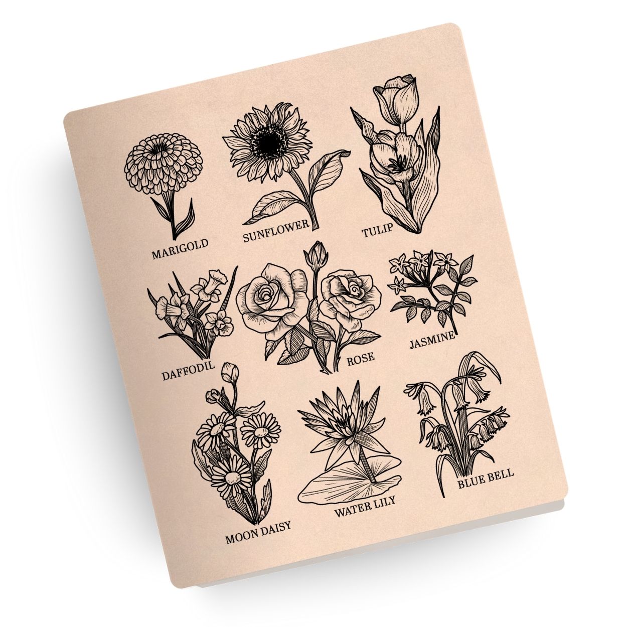 Wildflowers Engraved Bible