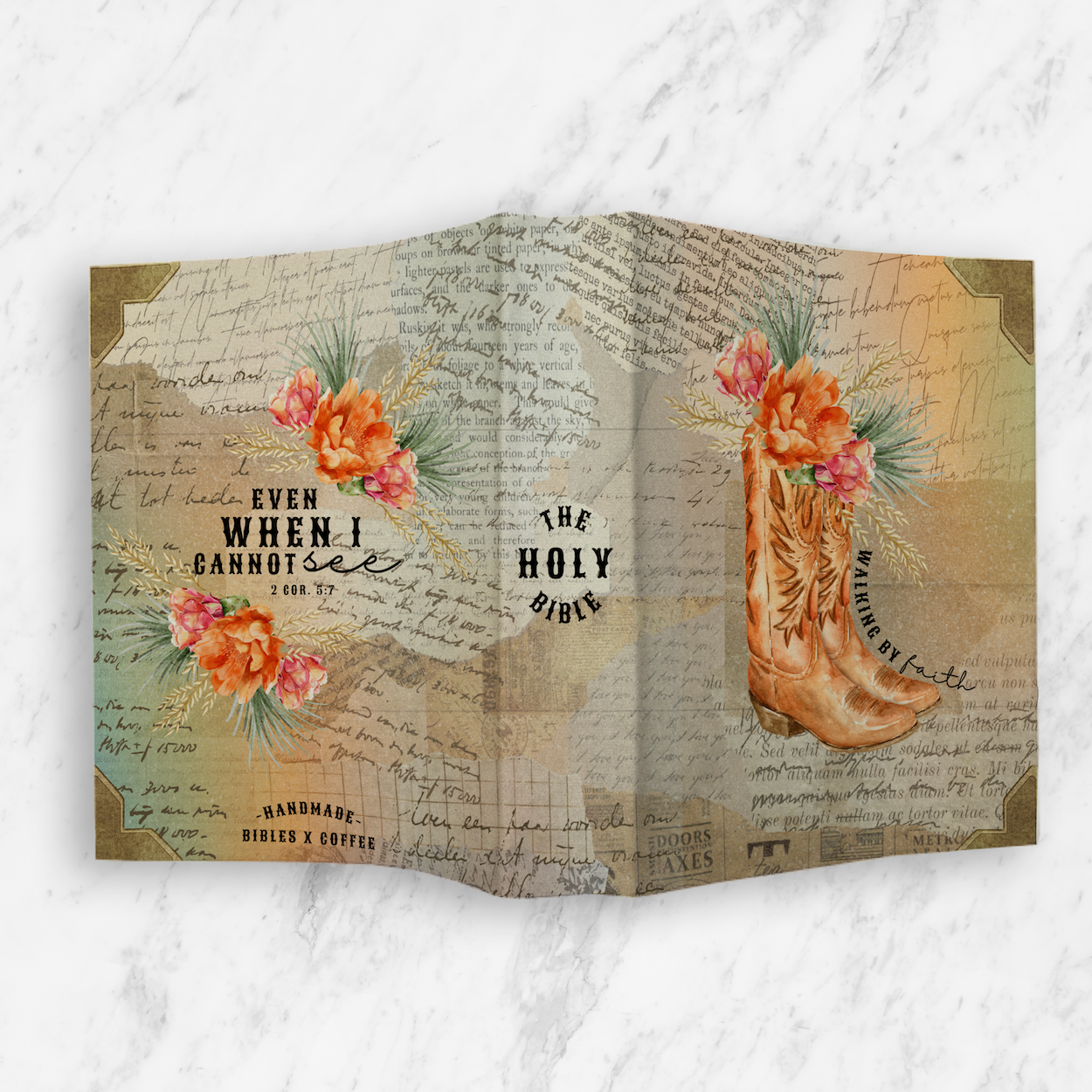 Walking by Faith Canvas Bible