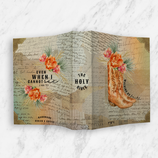 Walking by Faith Canvas Bible