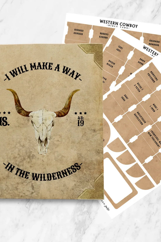 Western Cowboy Canvas Bible