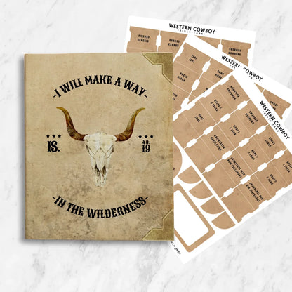 Western Cowboy Canvas Bible