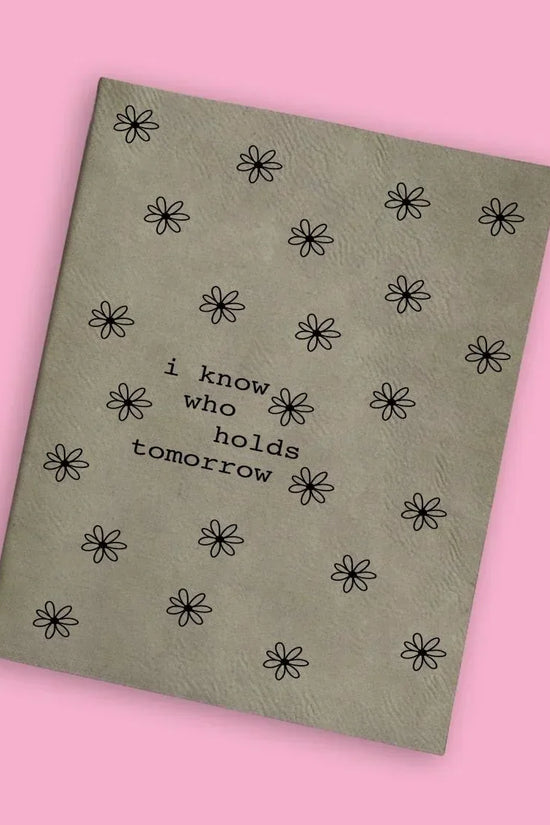 Who Holds Tomorrow Engraved Bible