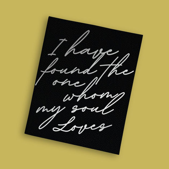 [SYO] Whom My Soul Loves Engraved Wedding Bible