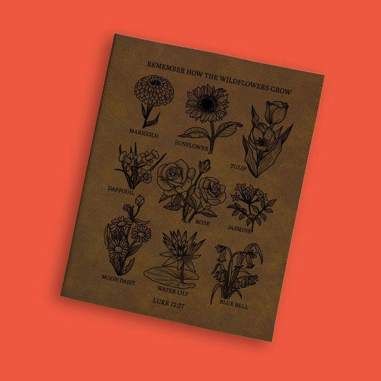 Wildflowers Engraved Bible