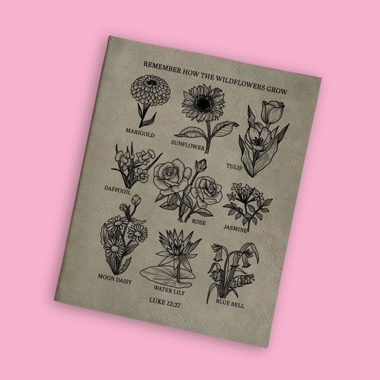 Wildflowers Engraved Bible