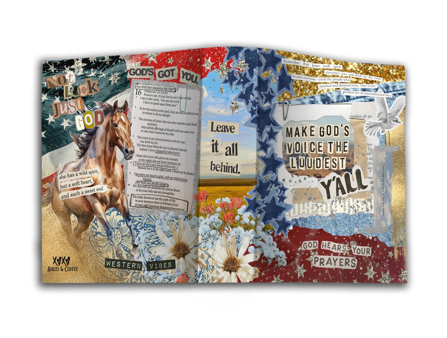 American Saturday Night Collage Canvas Bible