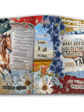 American Saturday Night Collage Canvas Bible