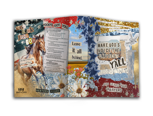 American Saturday Night Collage Canvas Bible