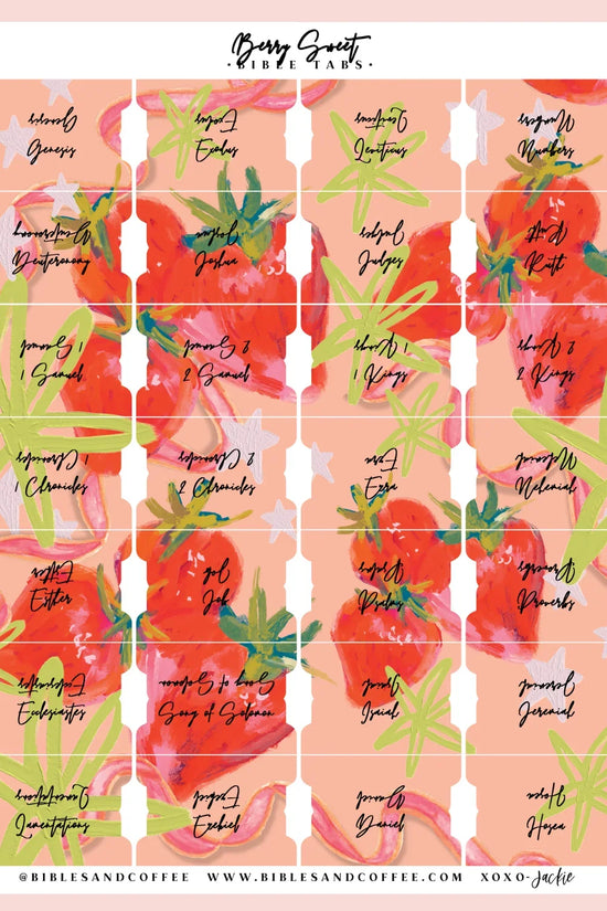Berry Sweet Bible Tabs