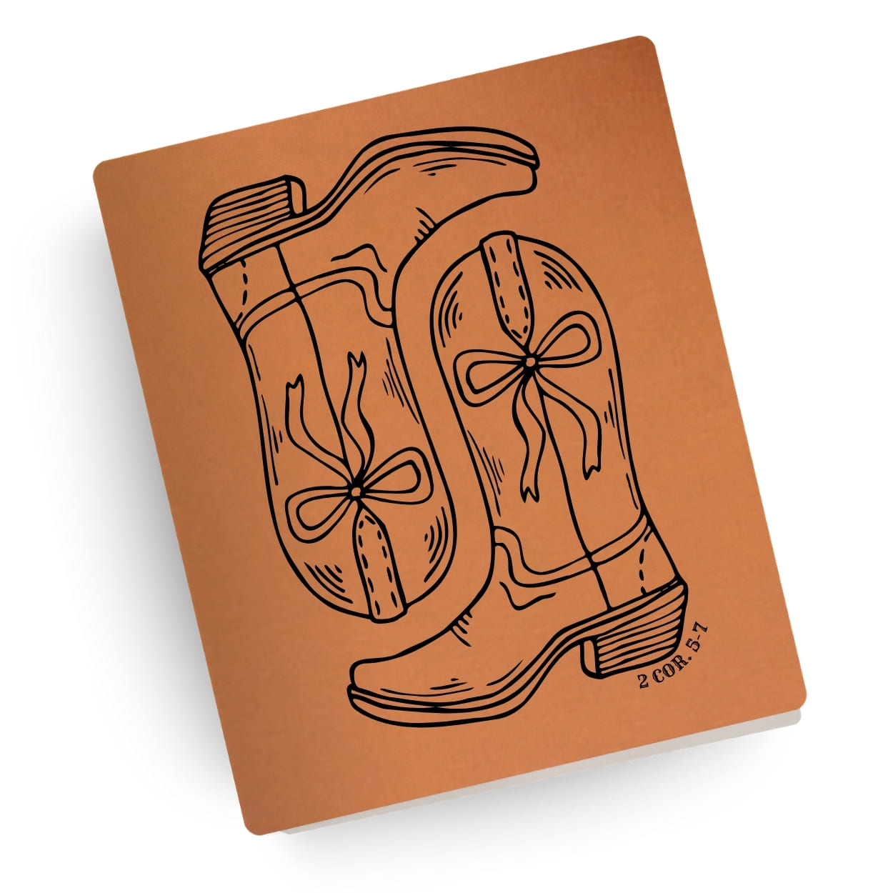 Faithful Frontier Engraved Bible