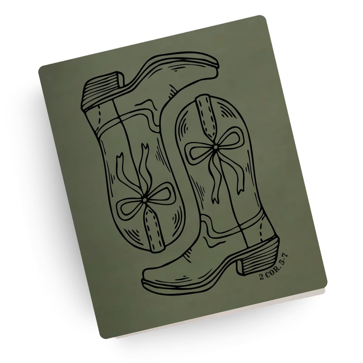 Faithful Frontier Engraved Bible