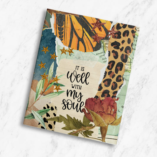 It Is Well With My Soul Collage Canvas Bible
