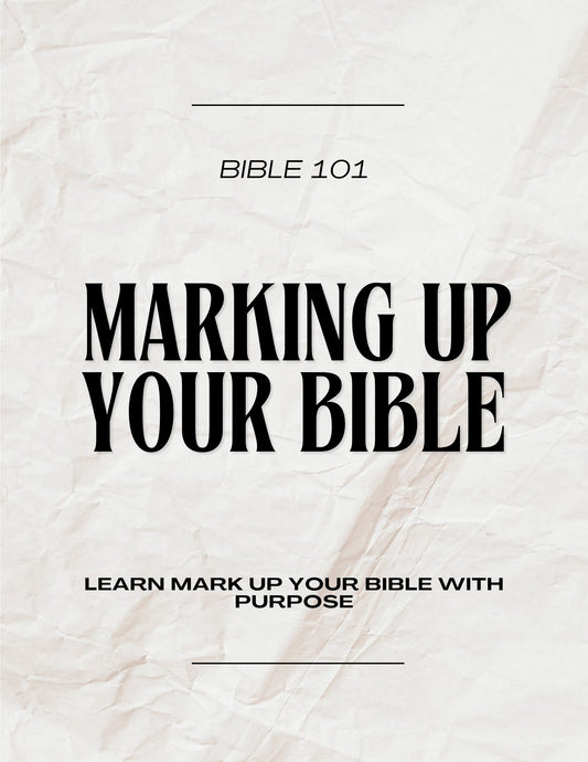 Marking Up Your Bible [Digital Download]