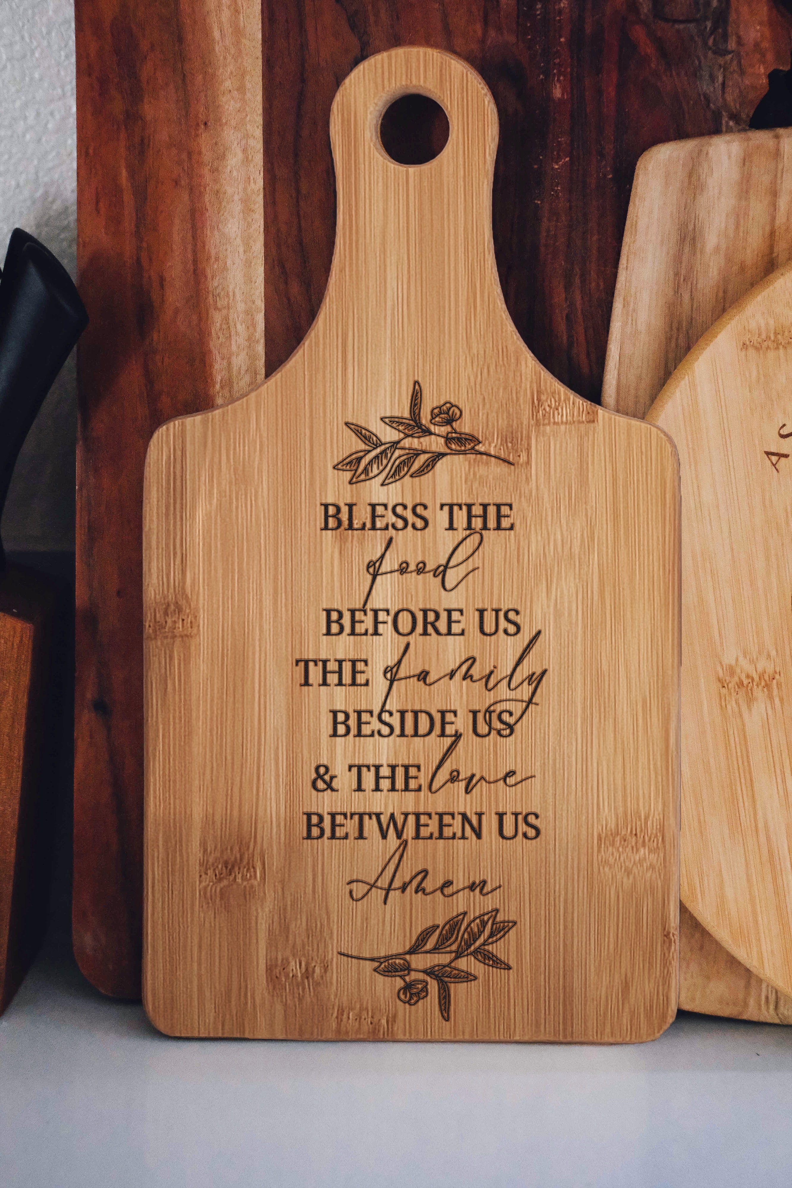 Bless This Meal Tall Custom Board