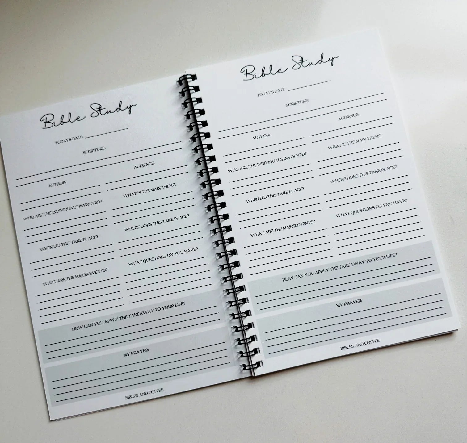 Bible Study Journal – Bibles and Coffee
