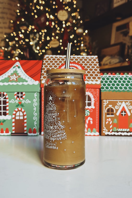 The Spirit of Christmas 20oz Glass Tumbler