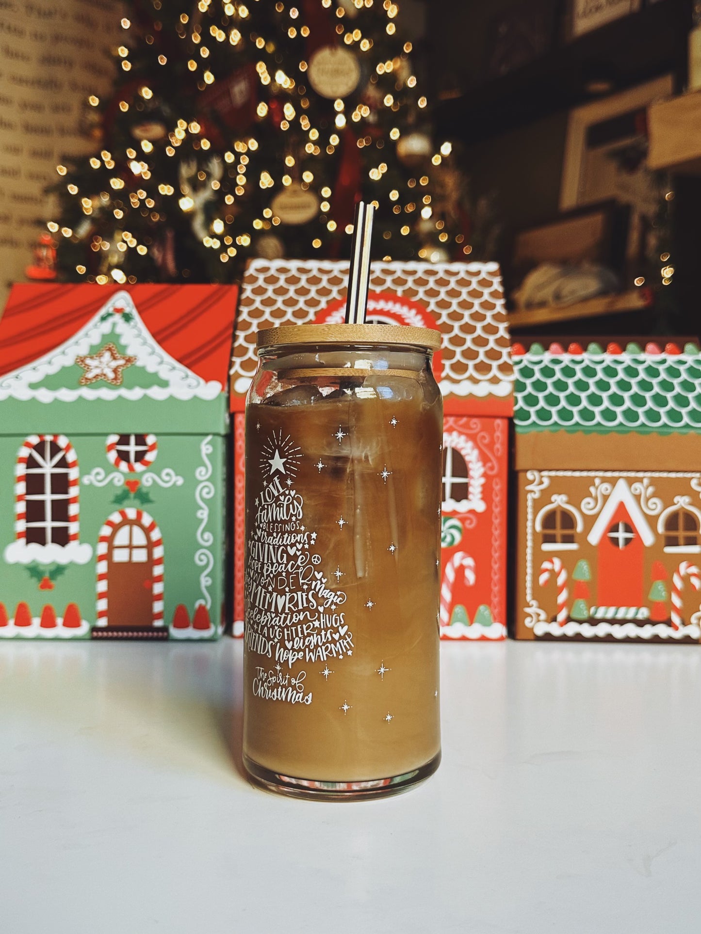 The Spirit of Christmas 20oz Glass Tumbler