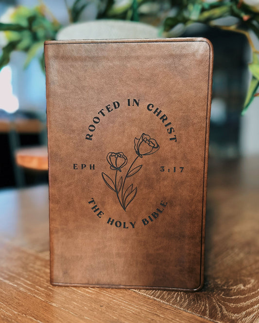Rooted in Christ ESV Engraved Bible