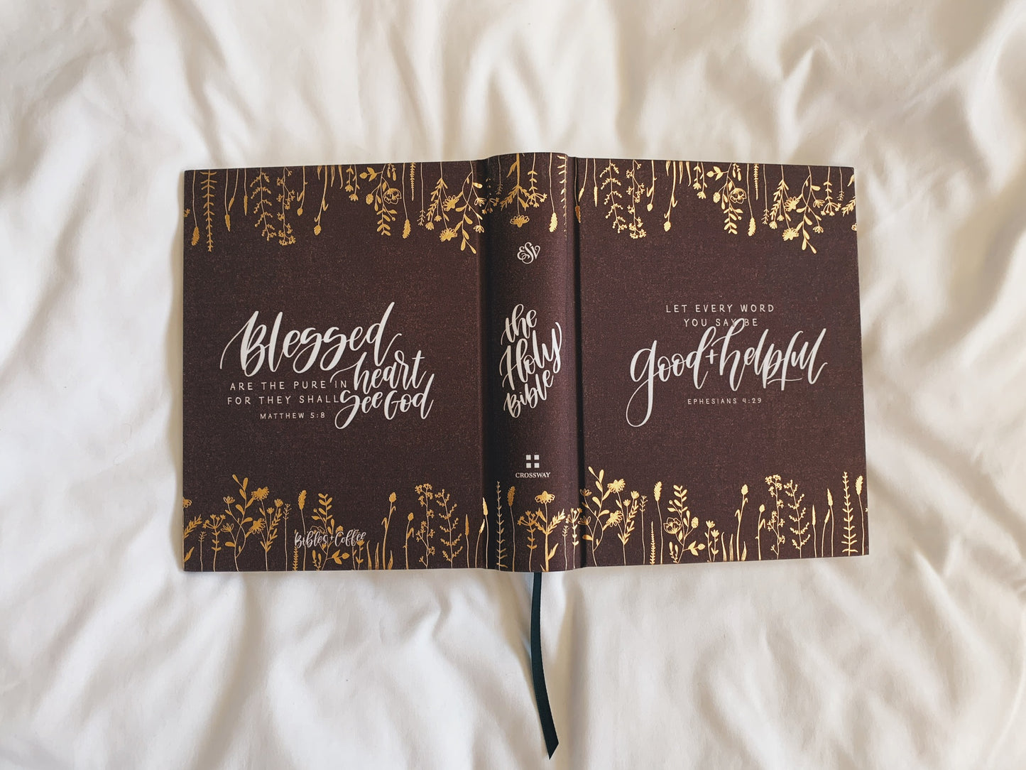 Rosewood ESV Journaling Bible - Bibles and Coffee