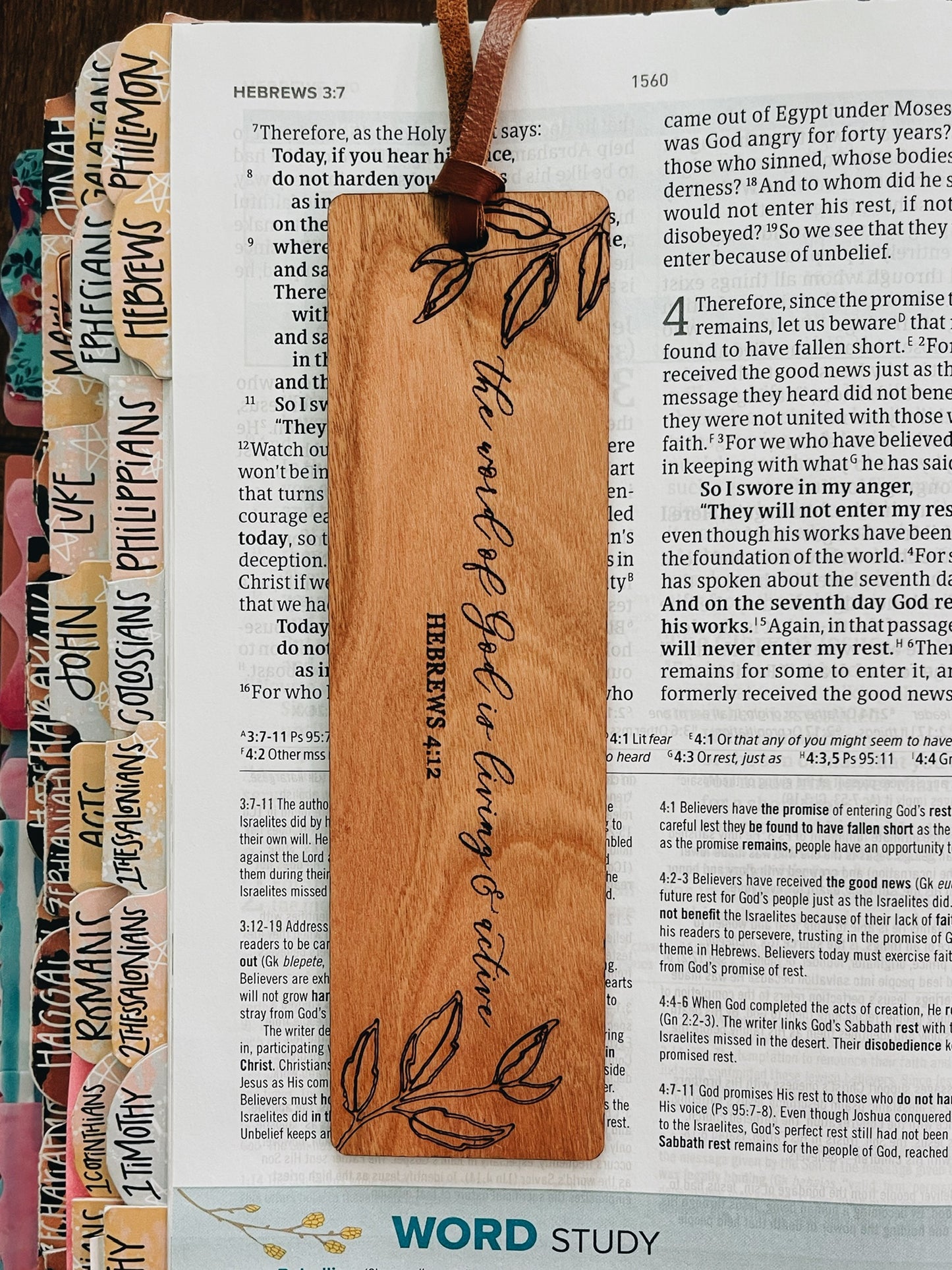 Word of God Wooden Bookmark