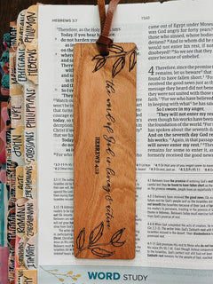 Word of God Wooden Bookmark