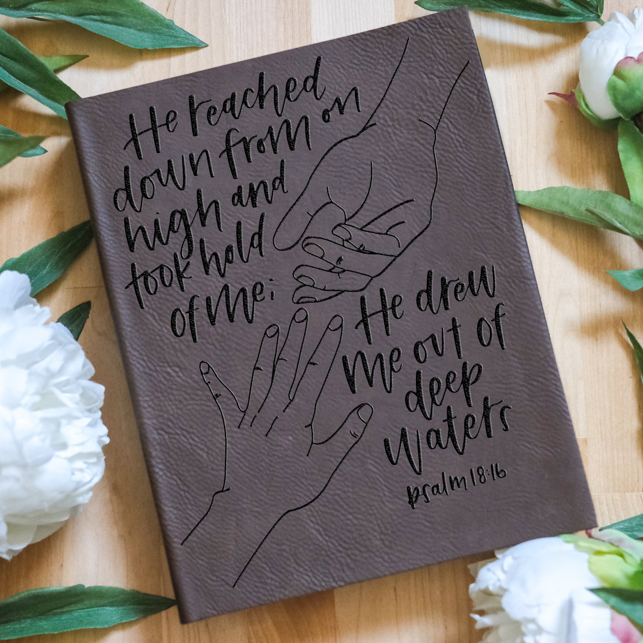 Deep Waters Engraved Bible