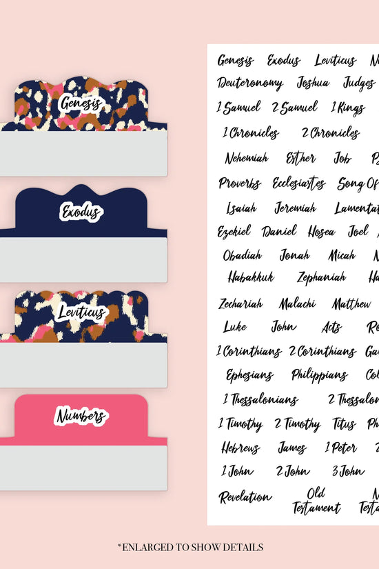 Blue Cheetah - Repositionable Tabs Set