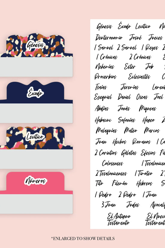 Blue Cheetah - Repositionable Tabs Set