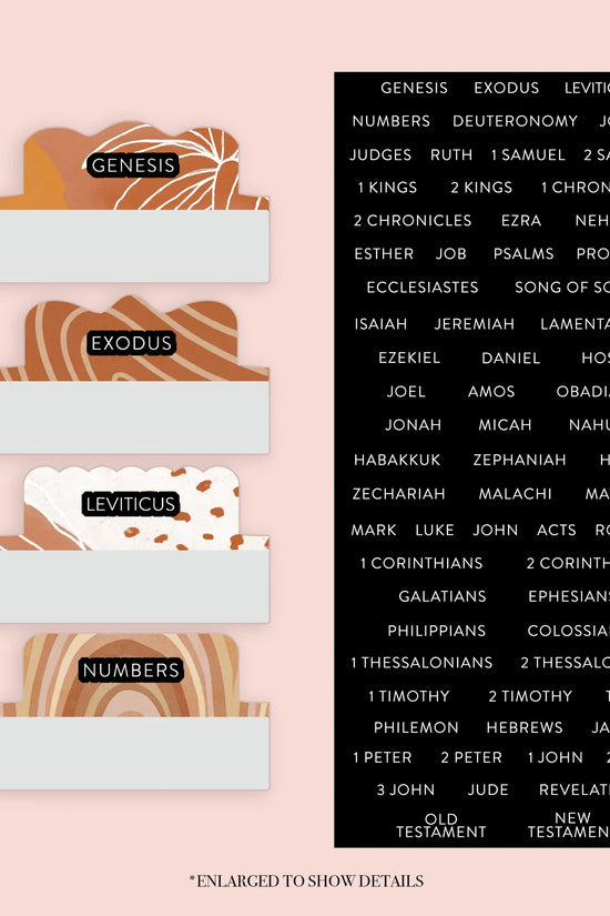 Boho - Repositionable Tabs Set