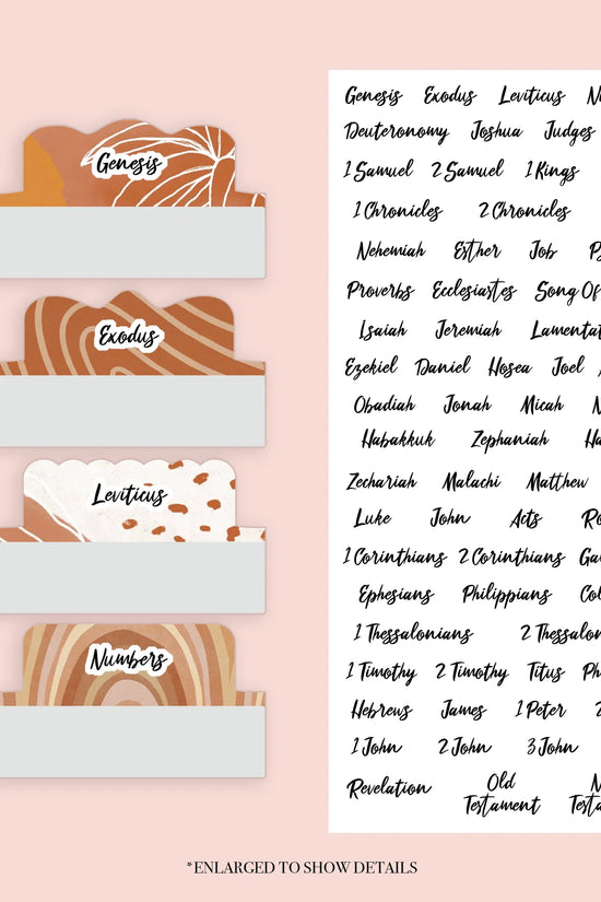 Boho - Repositionable Tabs Set