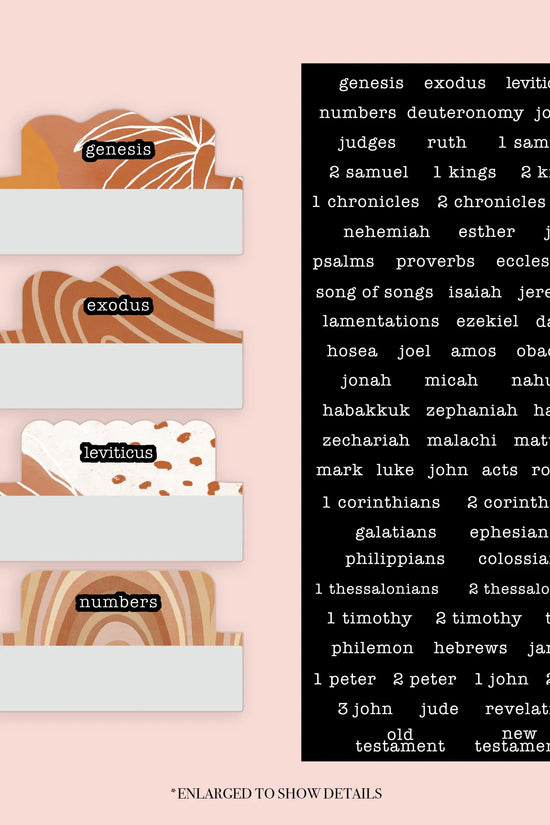 Boho - Repositionable Tabs Set