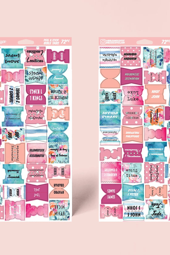 Floral Bible Tabs - Bibles and Coffee