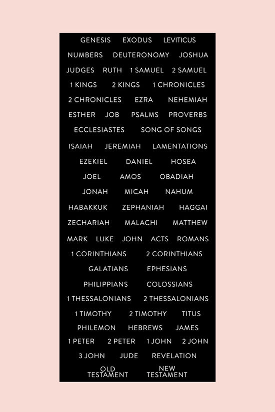 Standard Books of the Bible Sticker Pack