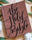 The Holy Bible (Cursive) Engraved Bible
