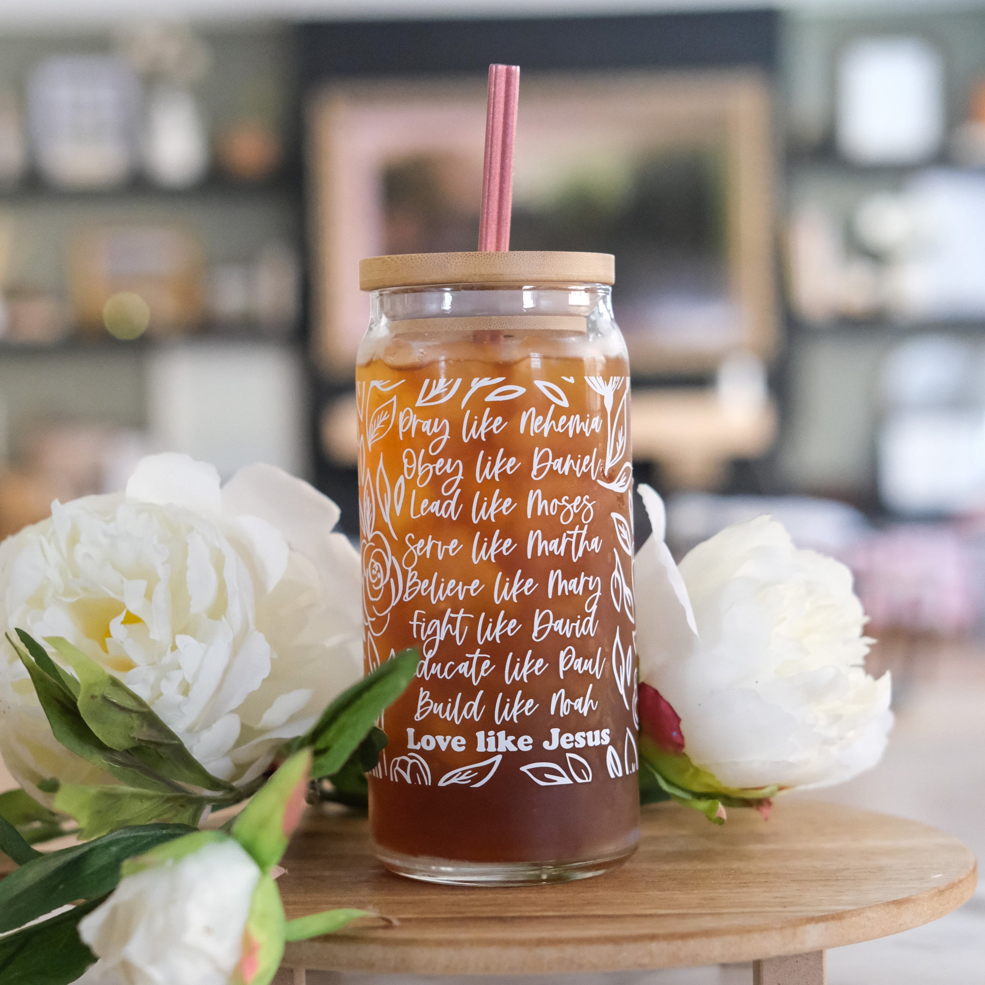 Pray Like 20oz Glass Tumbler