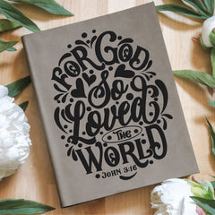 For God So Loved the World Engraved Bible