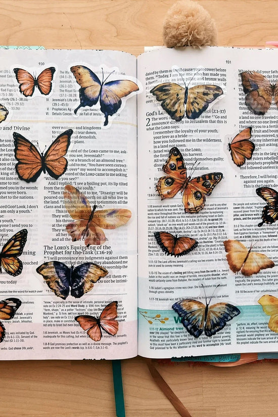 Boho Butterflies Journaling Sticker Pack (20ct)
