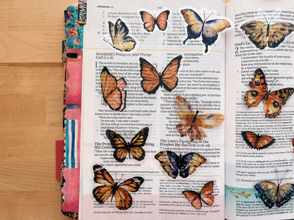 Boho Butterflies Journaling Sticker Pack (20ct)