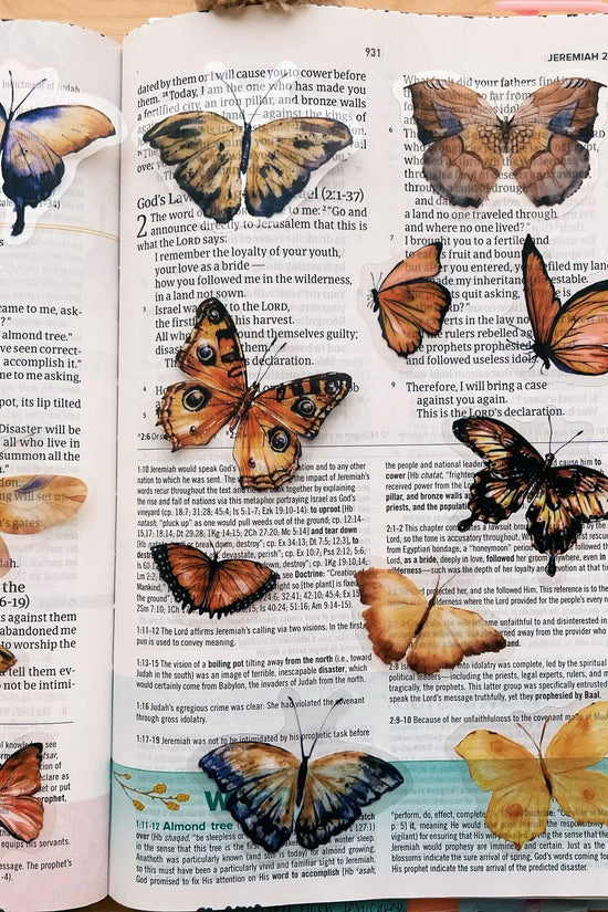 Boho Butterflies Journaling Sticker Pack (20ct)